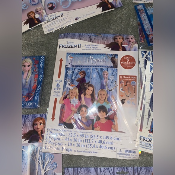 Disney Frozen Celebration birthday party Kit with Blue and Purple Accents